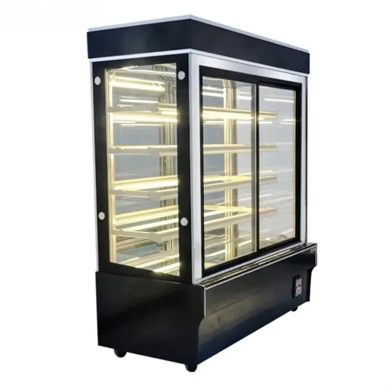 Commercial 4 Layers Cake Counter Display Fridge Showcase for Bakery with Price Case Study
