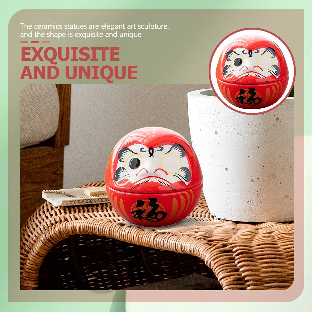 

2Pcs Maneki Neko Cat Ceramic Decoration Wobbling Mascot for Stand Coffee Table Zen Buddhism Decor Cool House Interior