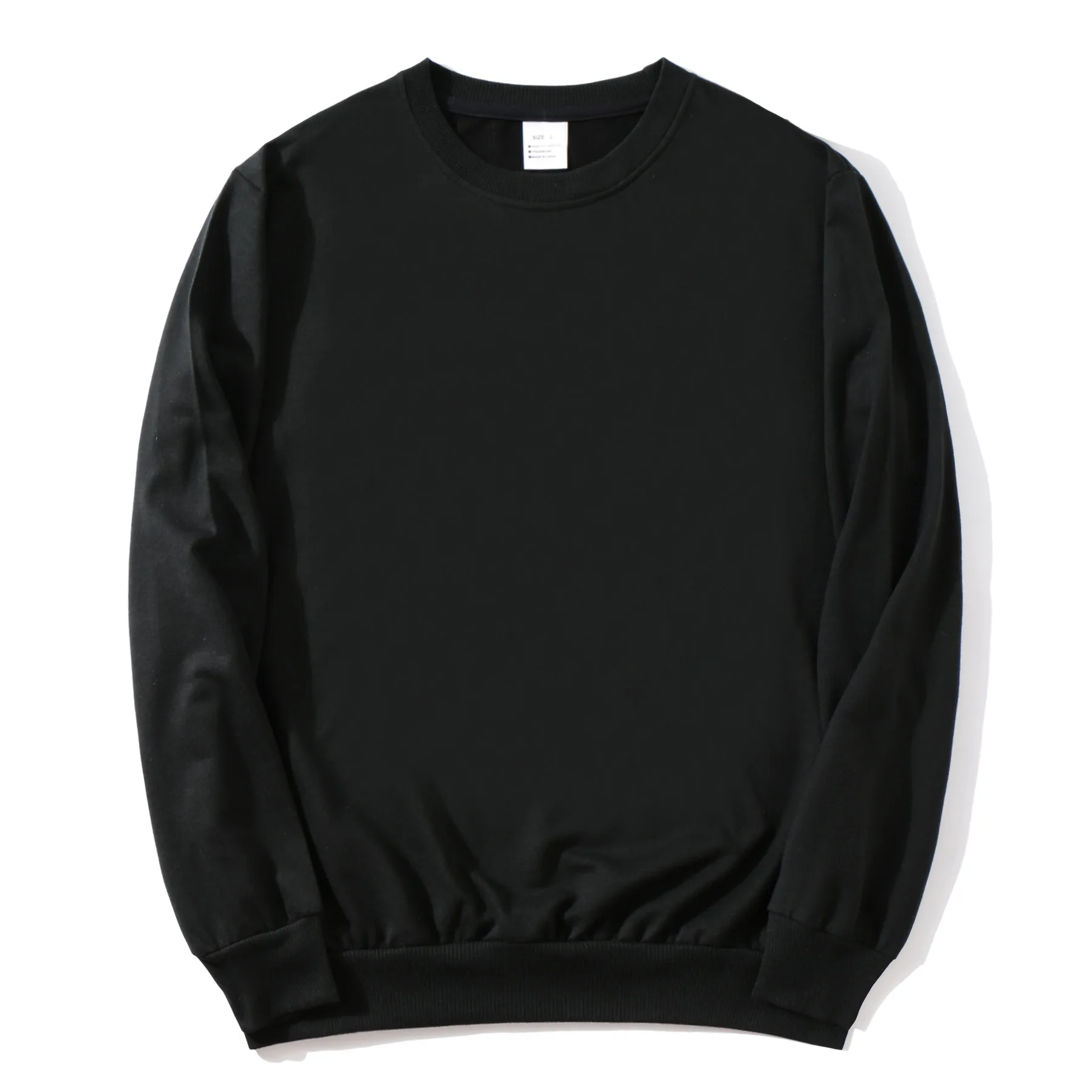 2024 Brand New 100% Cotton Mens SweatShirt O-Neck Pullover Thin Men Hoodiless SweatShirts Casual Solid Color For Male SweatShirt