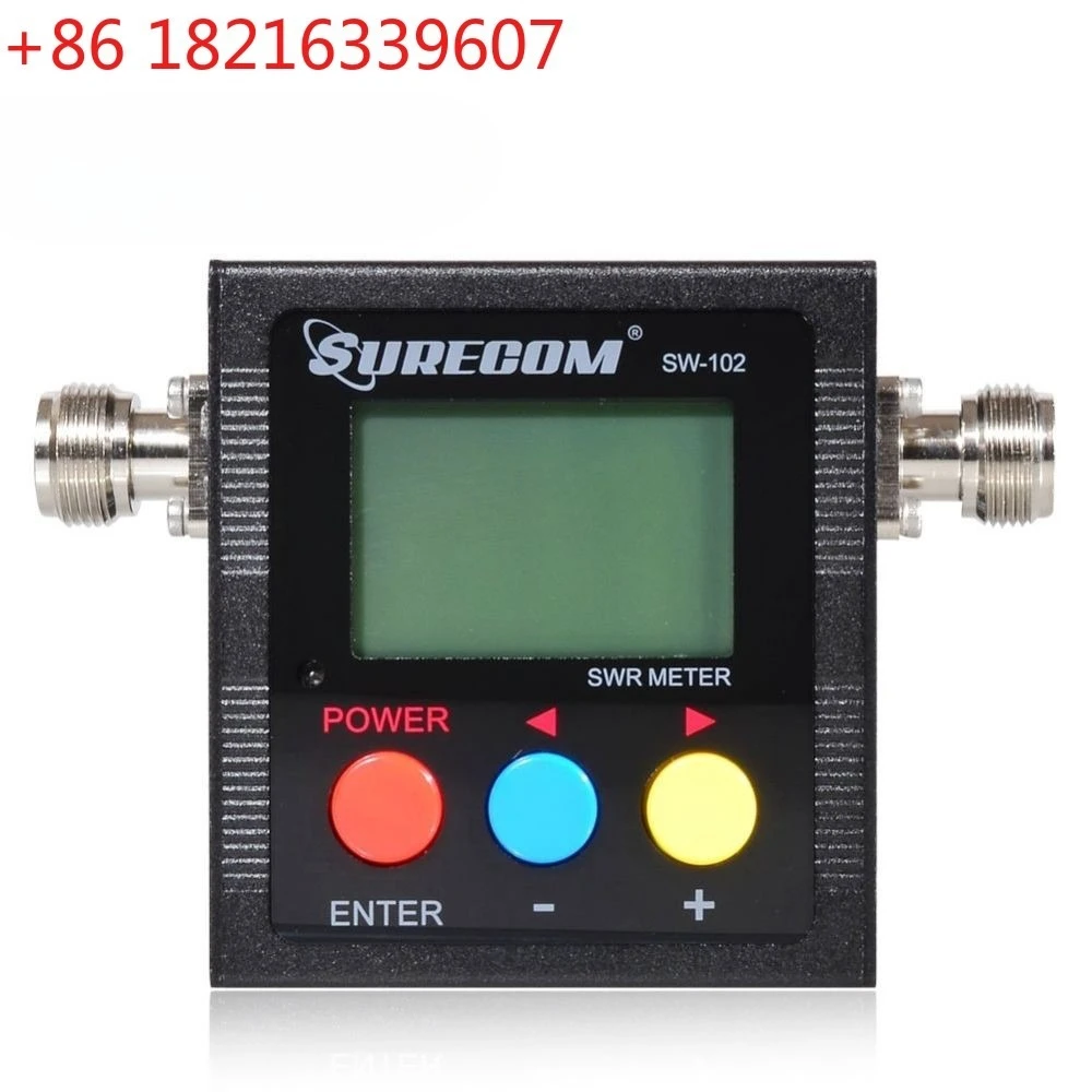 Maxgeek Surecom SW-102 N 타입 125-525Mhz 디지털 VHF/UHF 안테나 전력 SWR 미터 양방향 라디오
