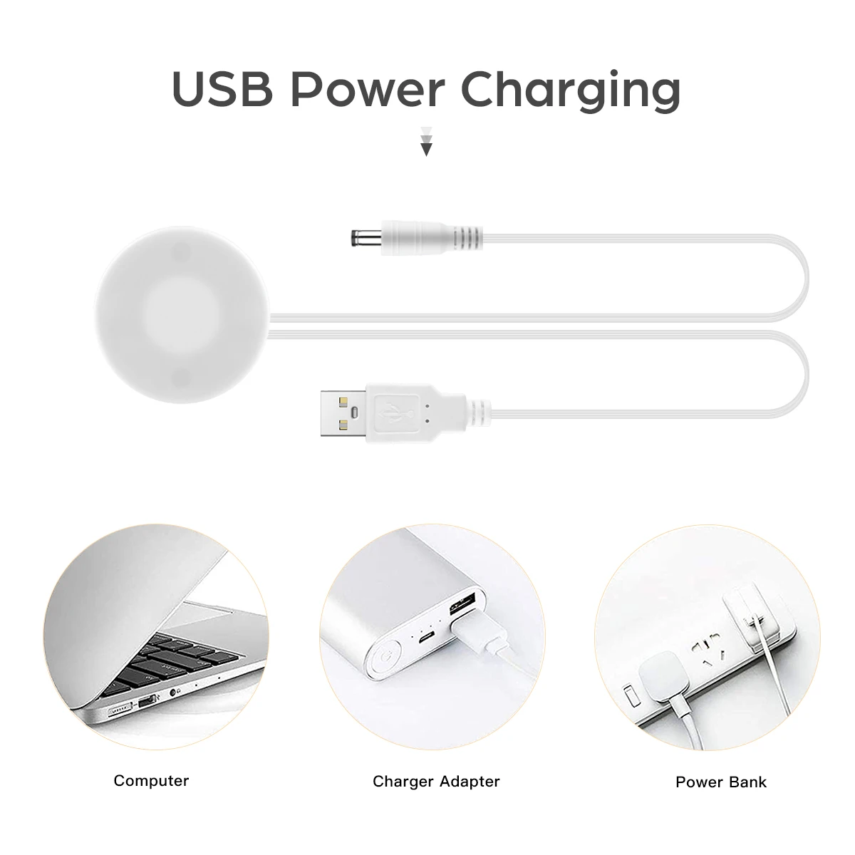 5V USB Power Penetrable Wooden 20mm Touch Sensor Switch Dimmer Touch Control LED Light Switch For LED Strip Light Ribbon