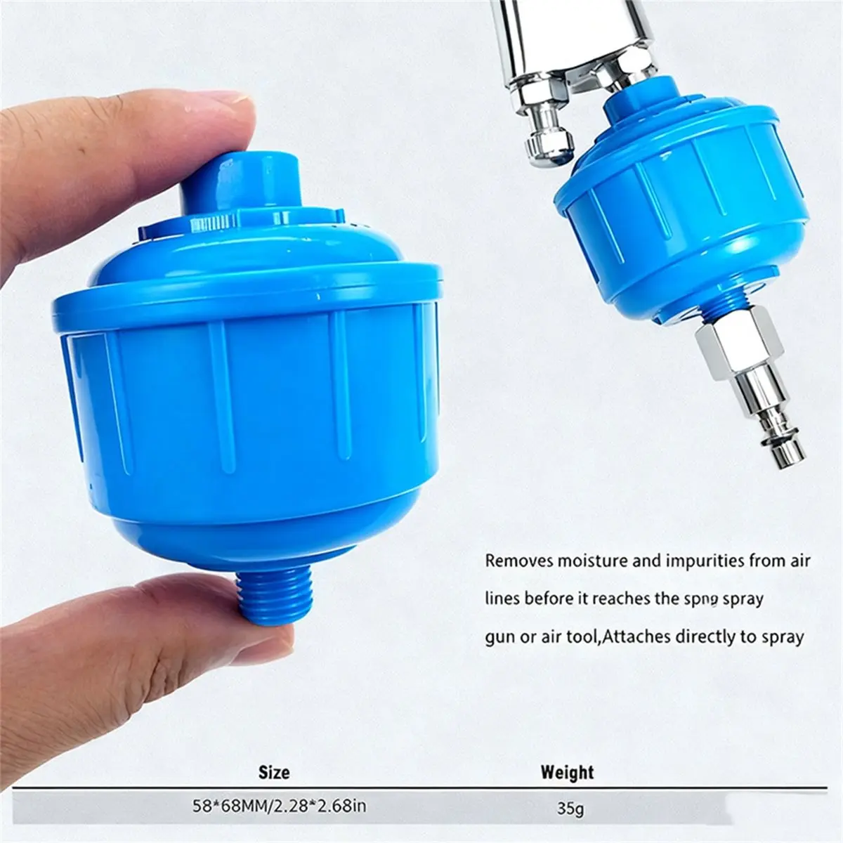 abjz-5-mini-filtros-de-armadilha-de-ar-e-agua-com-rosca-padrao-de-1-4-polegadas-remove-eficazmente-a-umidade-antes-que-chegue-aos-equipamentos-de-pulverizacao