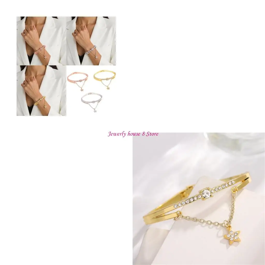 

Trendy Bangles Bridal Bracelet Geometric Bracelets Exaggerated Chain Bracelet
