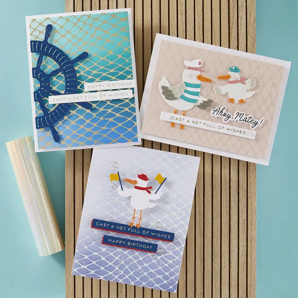 Barco de vela do mar 2025 novo verão corte de metal dados selos claros rolamento maré estêncil folha quente cera diy scrapbook artesanato cartão