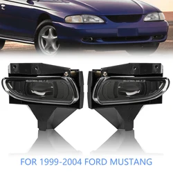 DOT Approved LED Fog Light Lamp Smoke Lens For 99-04 Ford Mustang 1999 2000 2001 2002 2003 2004