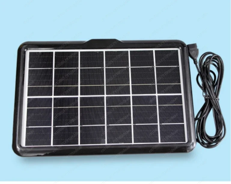 6W solar panel Monocrystalline solar panel 6V power generation Polycrystalline photovoltaic system Outdoor charging board USB