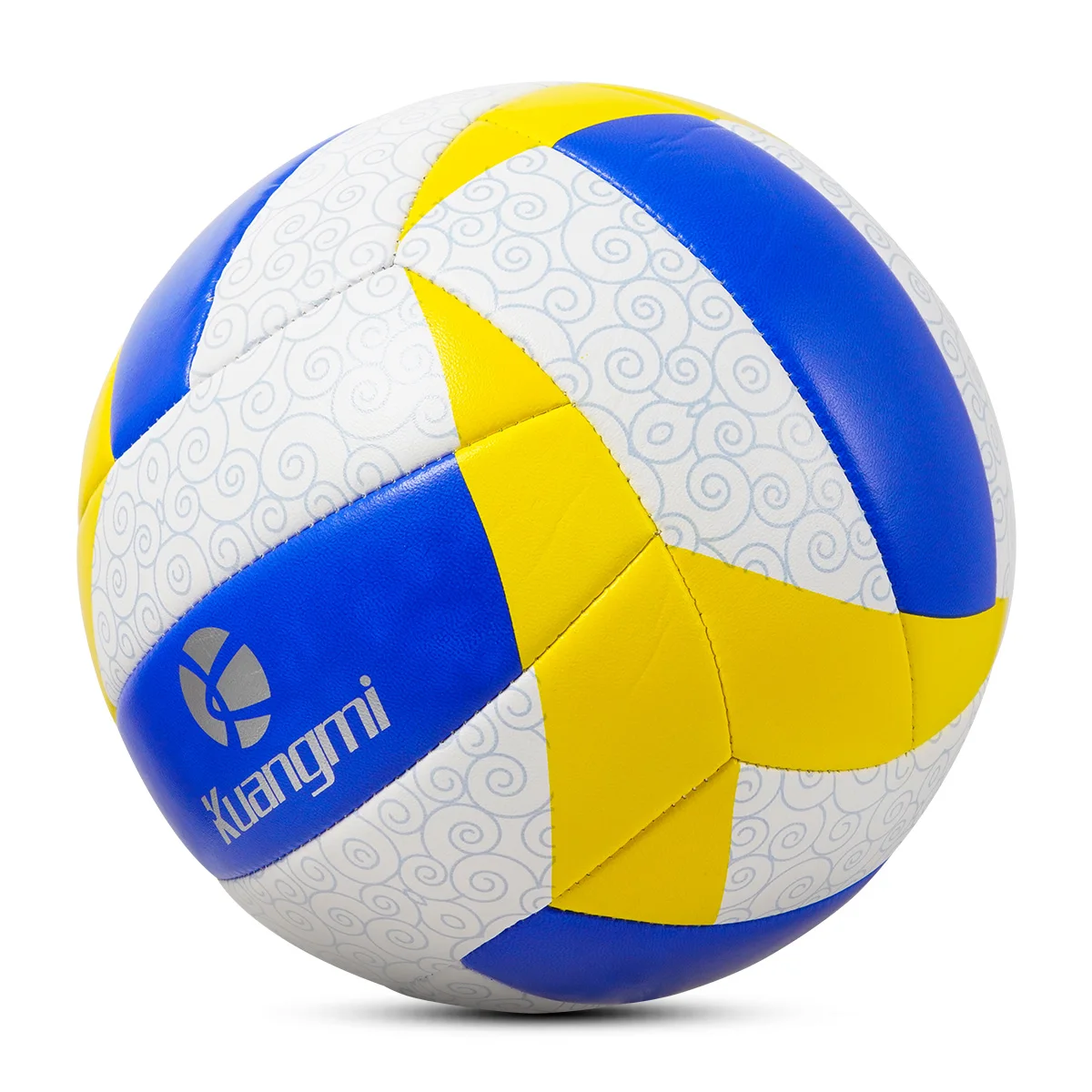 Kuangmi Volleyball Standard Size 5 High Quality Machine Stitched Soft Surface High Elasticity PVC Ball For Men Women