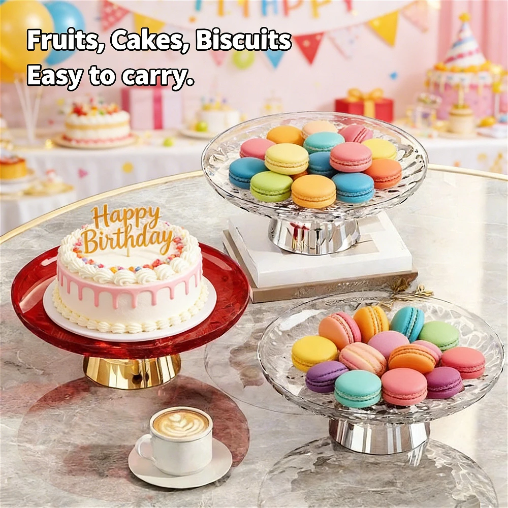 

2026 NEW Cupcake Stand Display Platter Plastic Large Stand Serving Dish for Cake Dessert Cupcake Fruits Tray Easy To Clean 과일 쟁반