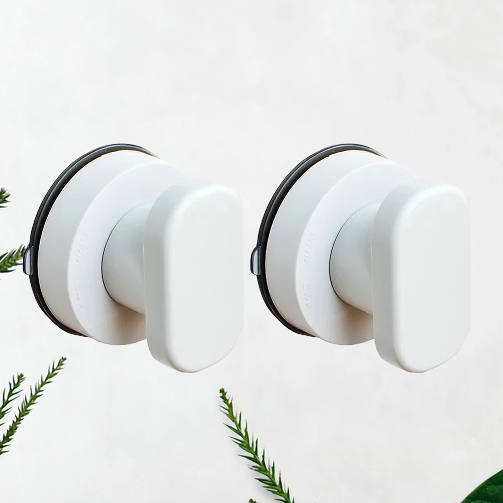 2 Pcs Bath Handrail Toilet Safety Bar Sliding Door Towel Bathrobe Grab Bathrobes