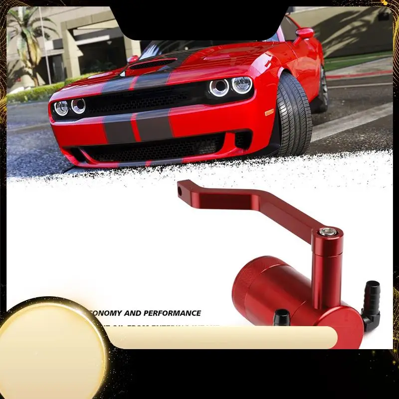 

Oil Catch Can Tank 5.7 HEMI Z-Bracket Billet Catch Can For Dodge Charger Chrysler 300 6.4L Air Oil Separator-A74F