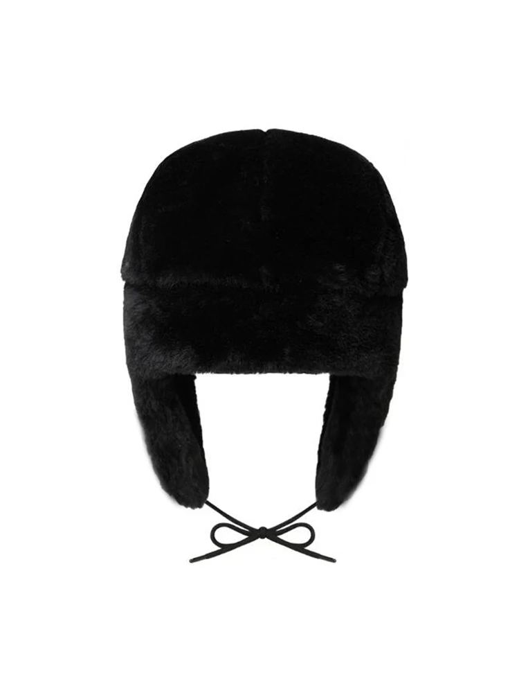 New Black Hat Game Figure My Worlds Animal Plush Ushanka Hat Cute Winter Hat for Boys Girls Kids Cartoon Anime Cap Gorras