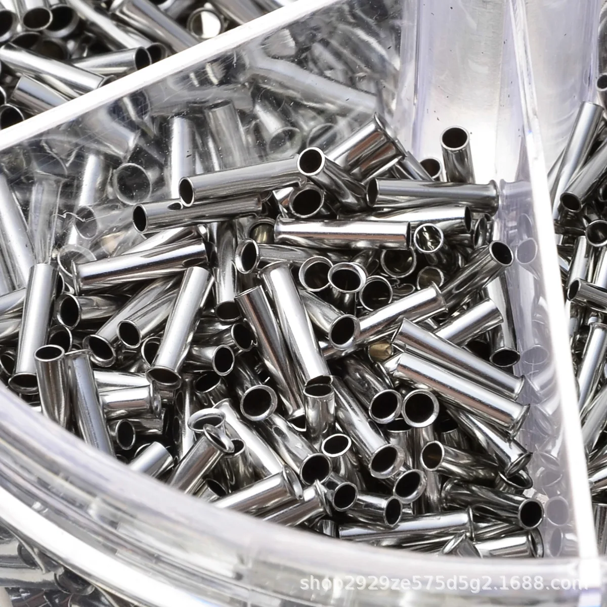 1900Pcs/Box Cold Press Wire Terminals, European Bare Tubular Terminals