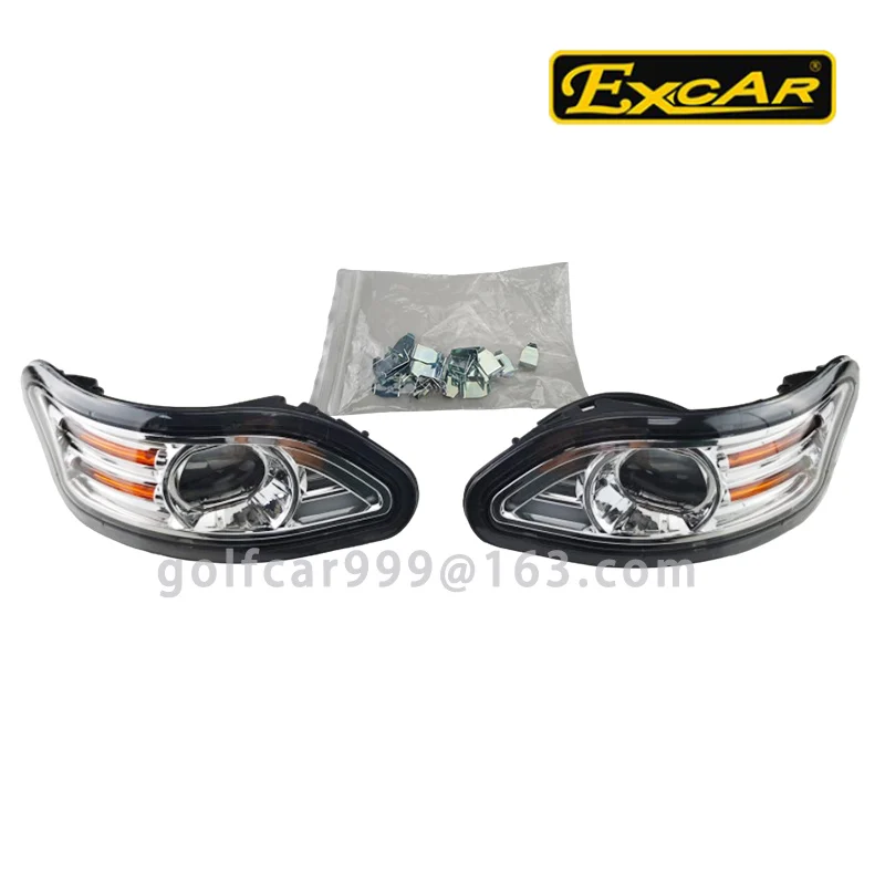 Headlight Headlight assembly suitablefor EXCAR Sightseeing Golf cart