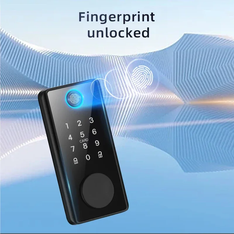 Digital Fingerprint inteligente madeira fechadura da porta, elétrica inteligente fechadura da porta, alta qualidade, venda quente, 2023