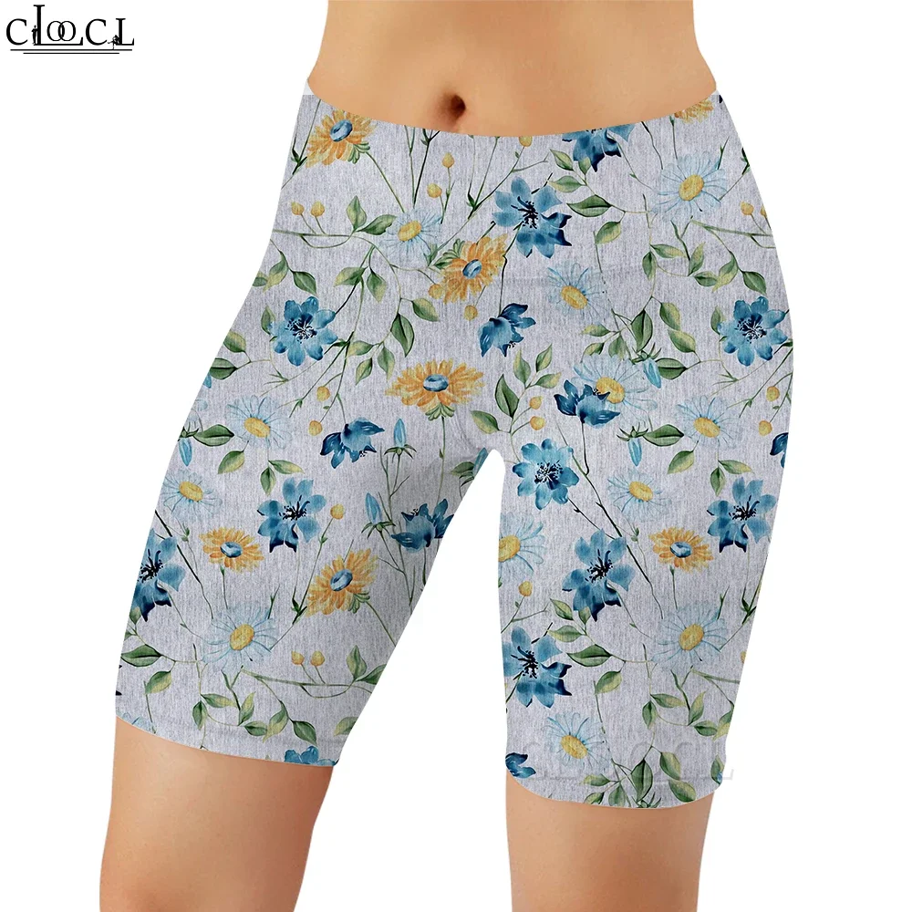 CLOOCL ファッションワークアウト女性レギンスカラートンボプリントショーツ夏のセクシーなスウェットパンツ女性ジムスポーツプッシュアップ