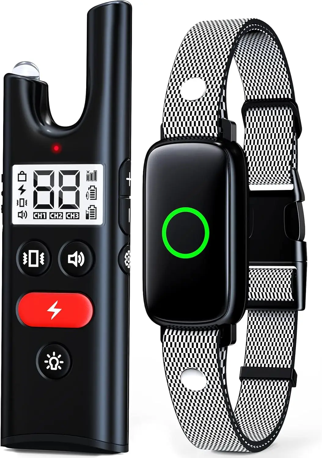 

Ошейник для дрессировки собак с дистанционным управлением, диапазон 3300 футов, водонепроницаемый перезаряжаемый электрический ошейник для маленьких, средних и больших собак