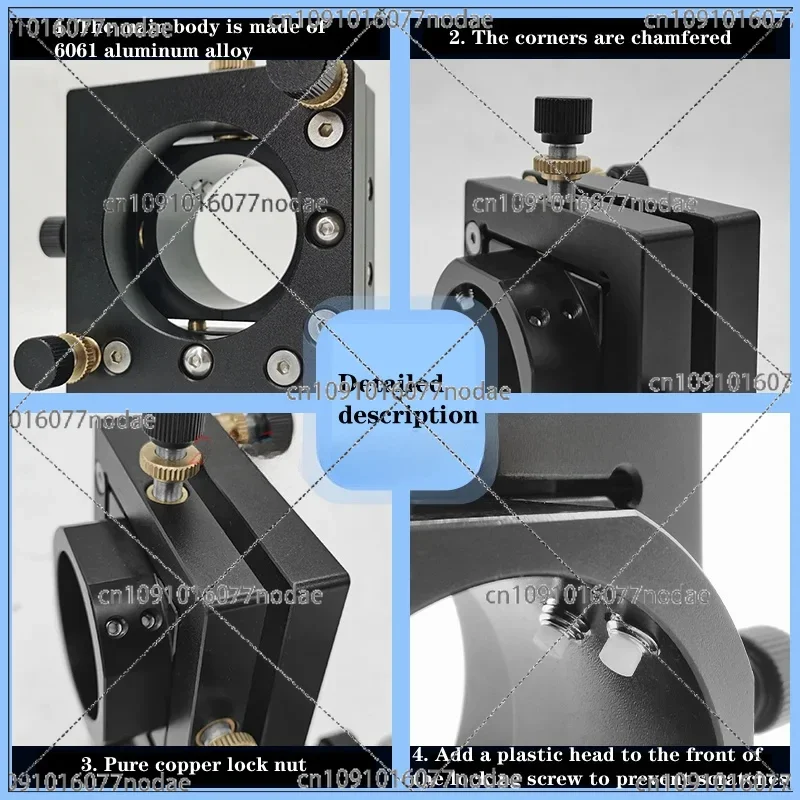 Laser Equipment Beam Expander 4D Adjustment Frame, Red Light Mirror Adjustment Frame, Welding Machine Optical Path Accessories
