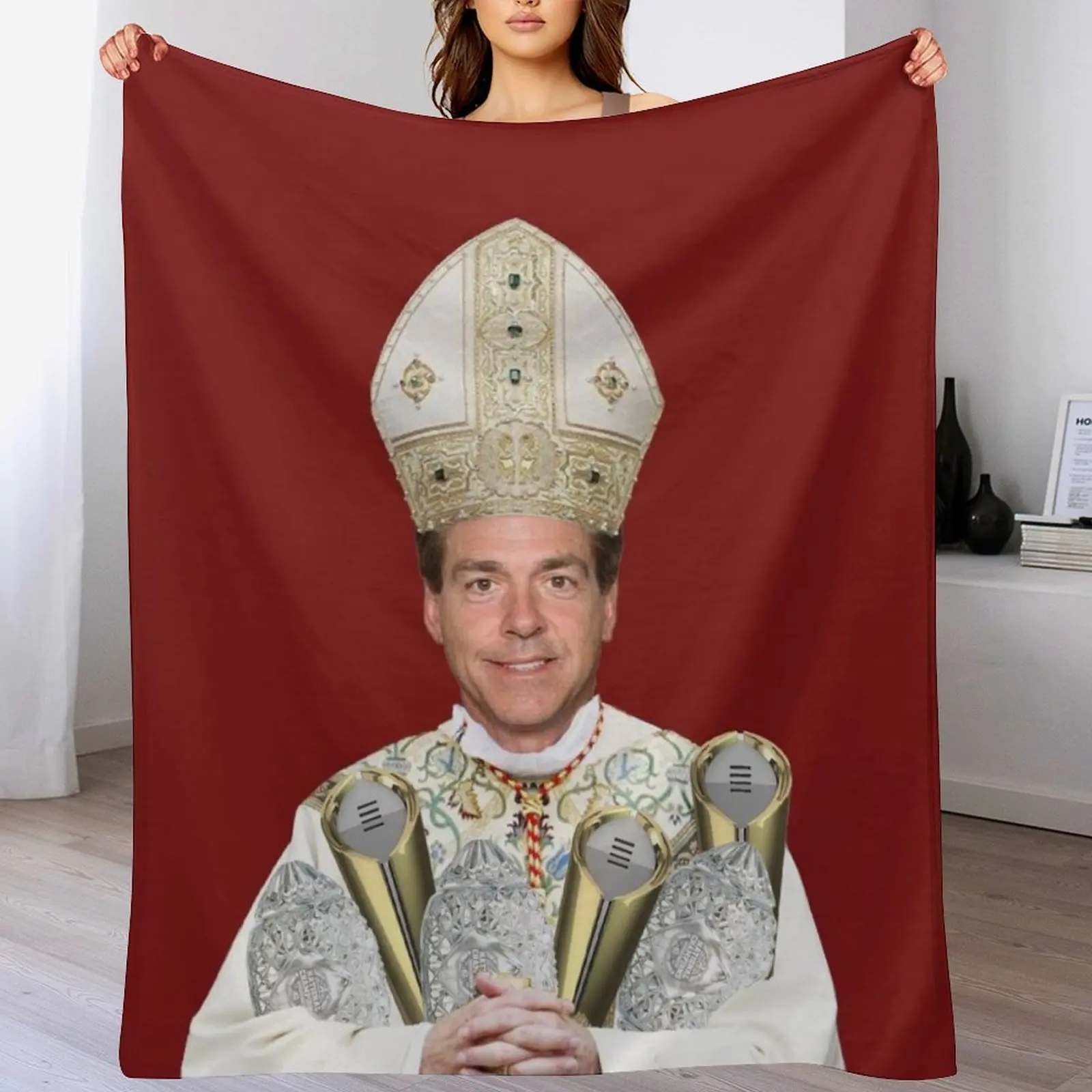 Pope Saban with Trophies Throw Blanket Soft Big Thermals For Travel Summer Blankets