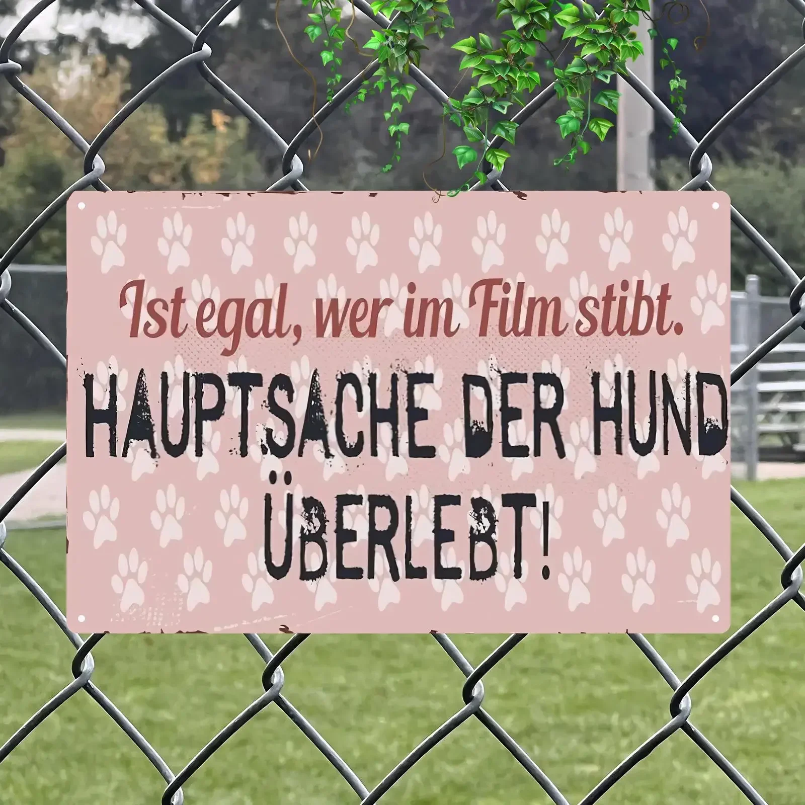 2D Flat, 1pc German Dog Lover Metal Wall Sign - 