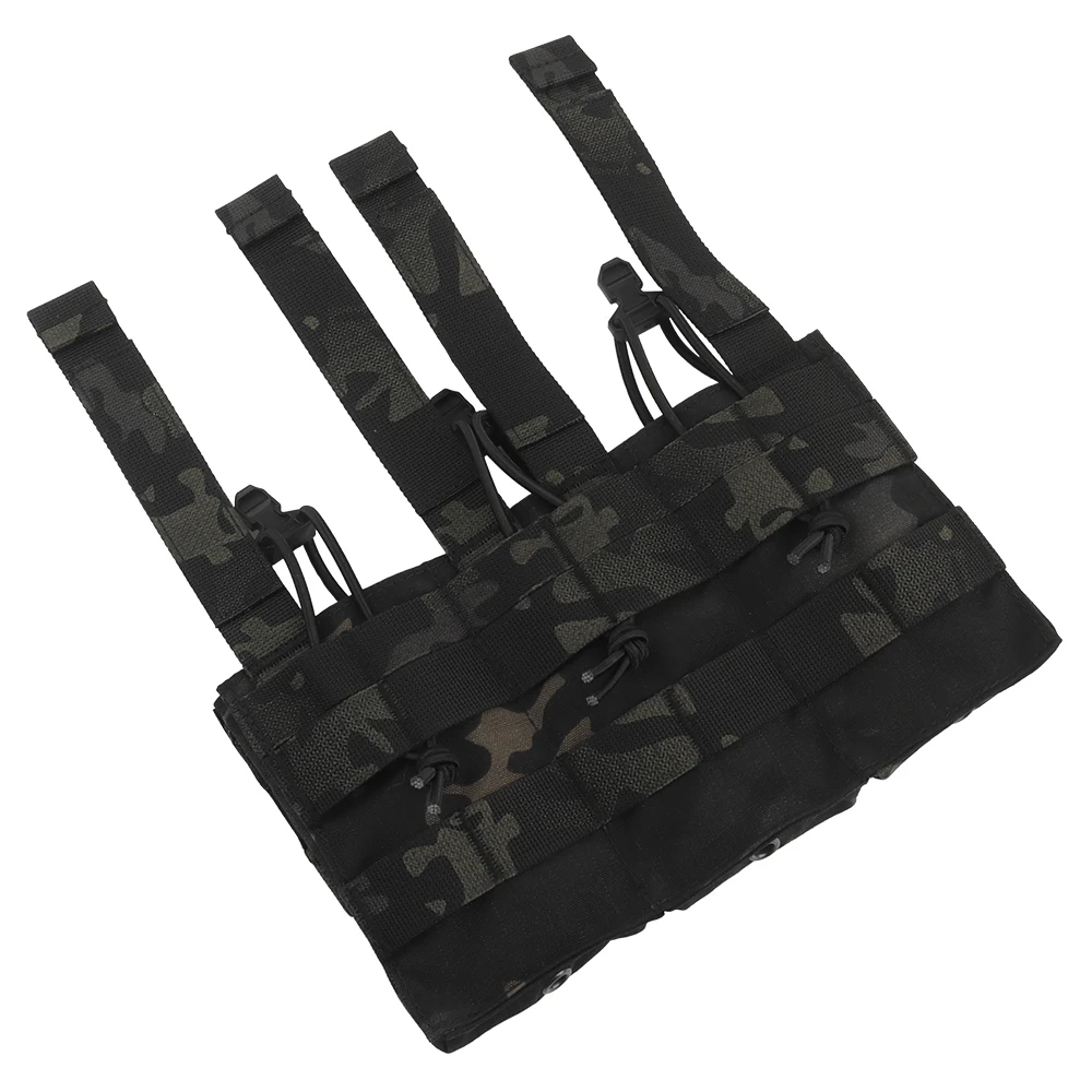 Tactical M4 M16 AR-15 Triple Magazine Pouch,Airsoft Vest MAG Holder Molle Magazine Carrier for JPC K19 AVS 6094 Hunting Vests