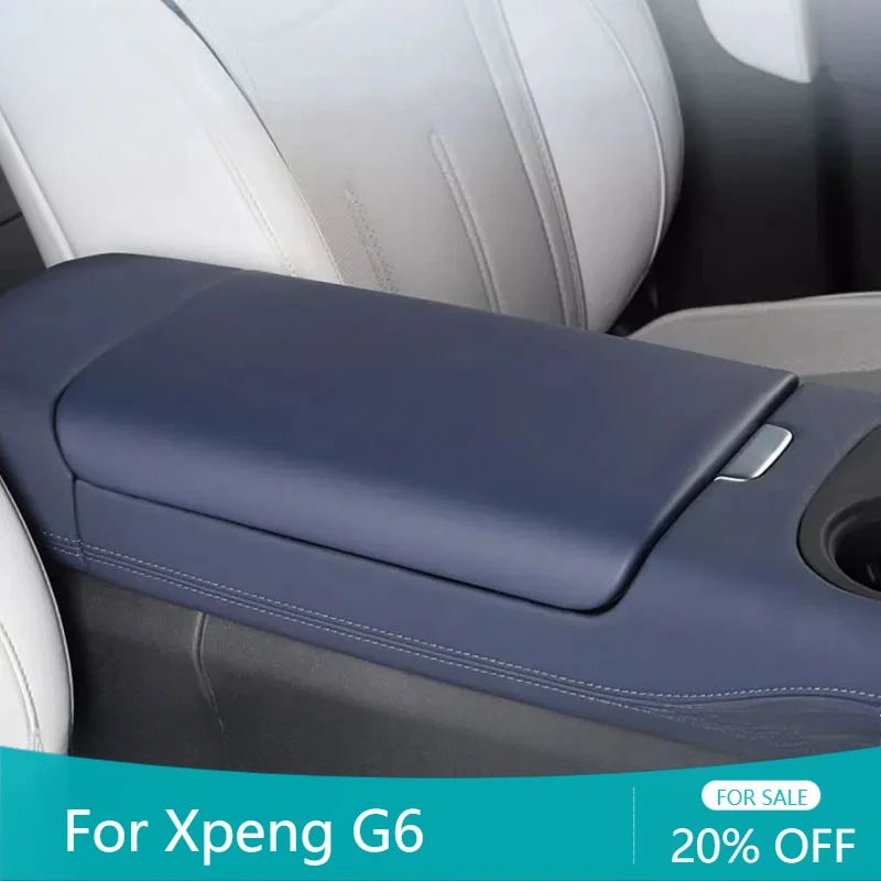 

Central Armrest Box Cover Protective Leather Cover Interior Accessories Decoration Modification Automotive Parts For Xpeng G6