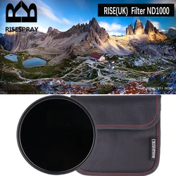 RISE(UK) Camera filter 82mm/95mm ND1000 10 Stop Fader Neutral Density Filter for Nikon Canon DSLR Lens ND Filter