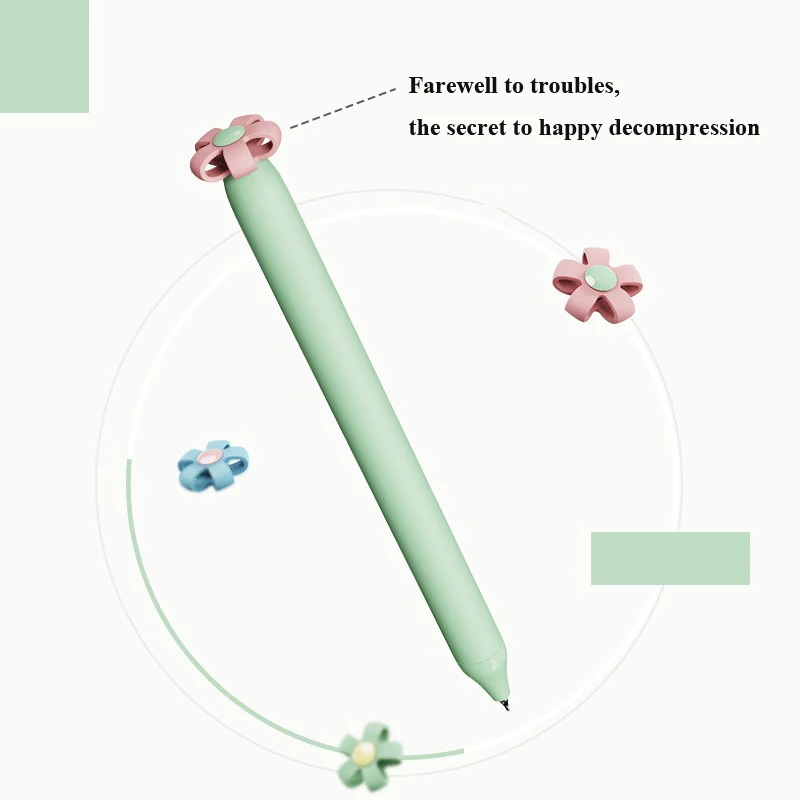 4 قطعة قلم جل الزهور 0.5 مللي متر أقلام توقيع جمالية أساسية للطفل فتاة في سن المراهقة طالب الكبار الكتابة ملاحظة المجلات لوازم لطيف