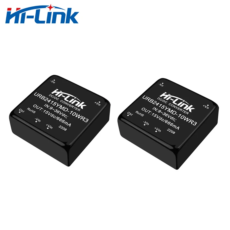 Hi-Link Manufacturer URB2415YMD-10WR3 10W 24V to 15V 666mA DC DC Converter Isolated Power Supply Intelligent Module In Stock