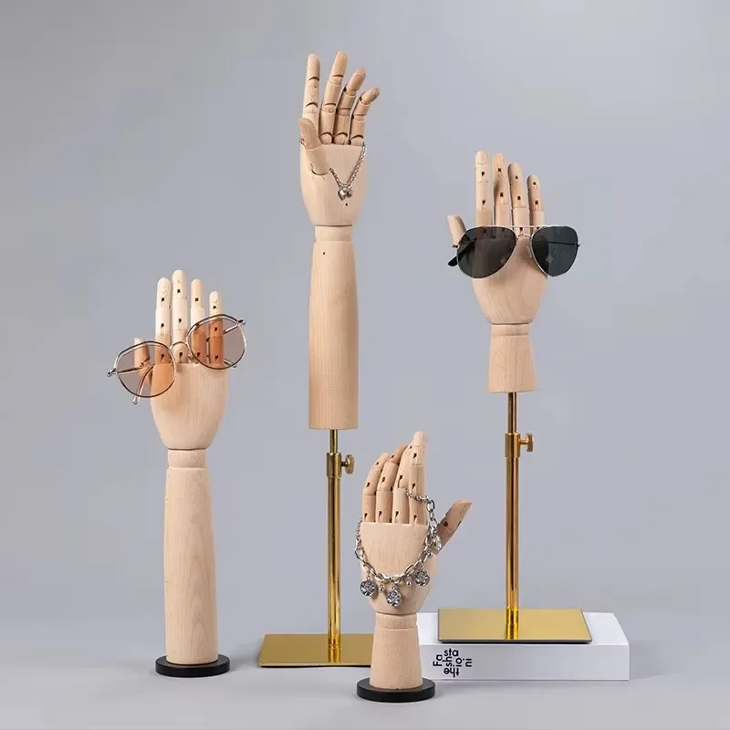 Houten Mannequin Dummy Handmodel Met Gelede Vingers Voor Sieraden Tonen Kunst En Tekenen Fotografie