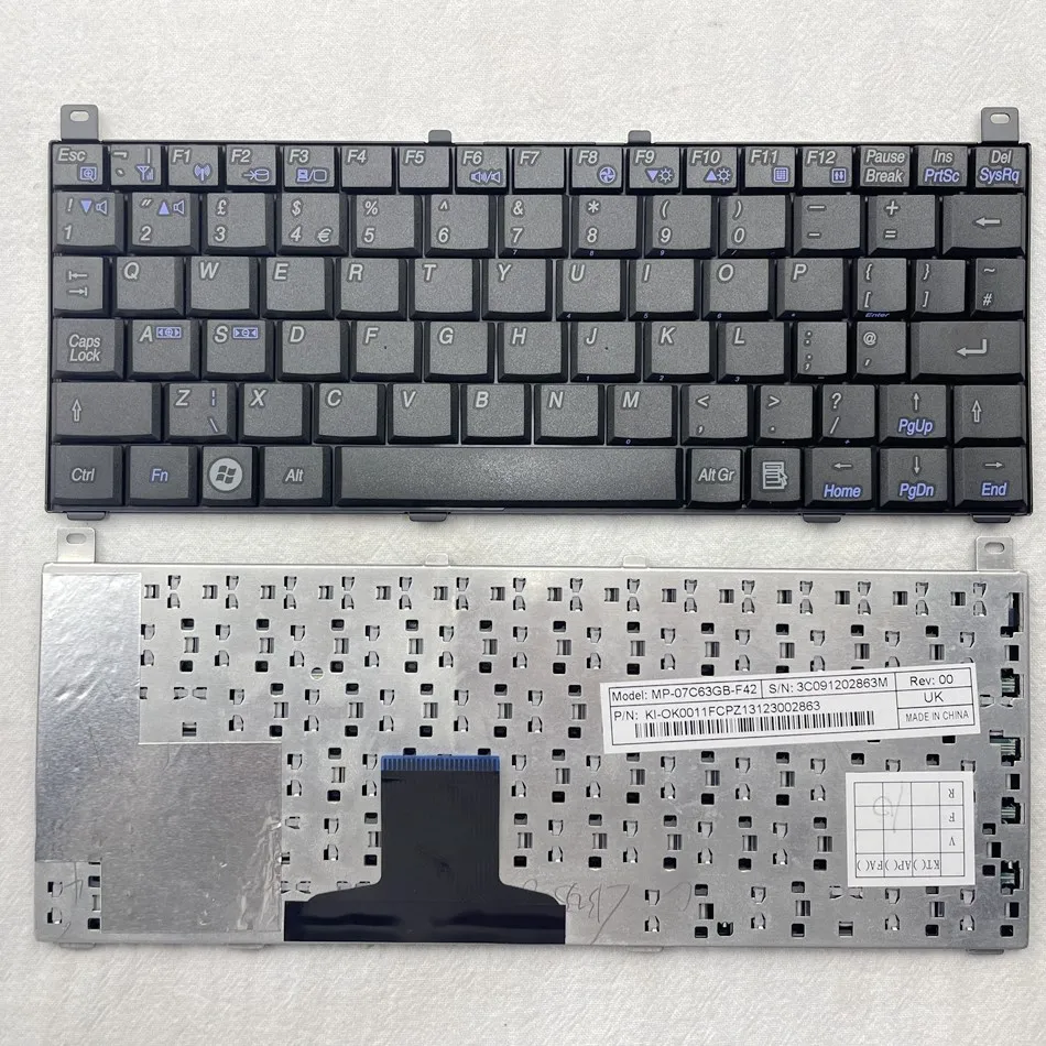 UK Laptop Keyboard For TOSHIBA NB100 NB101 NB105 MP-07C63GB-F42 UK Layout