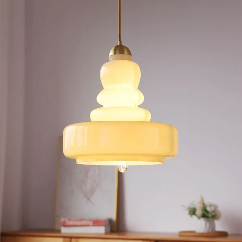 Color gourd restaurant small chandelier French bedroom hotel bar decorative lamp