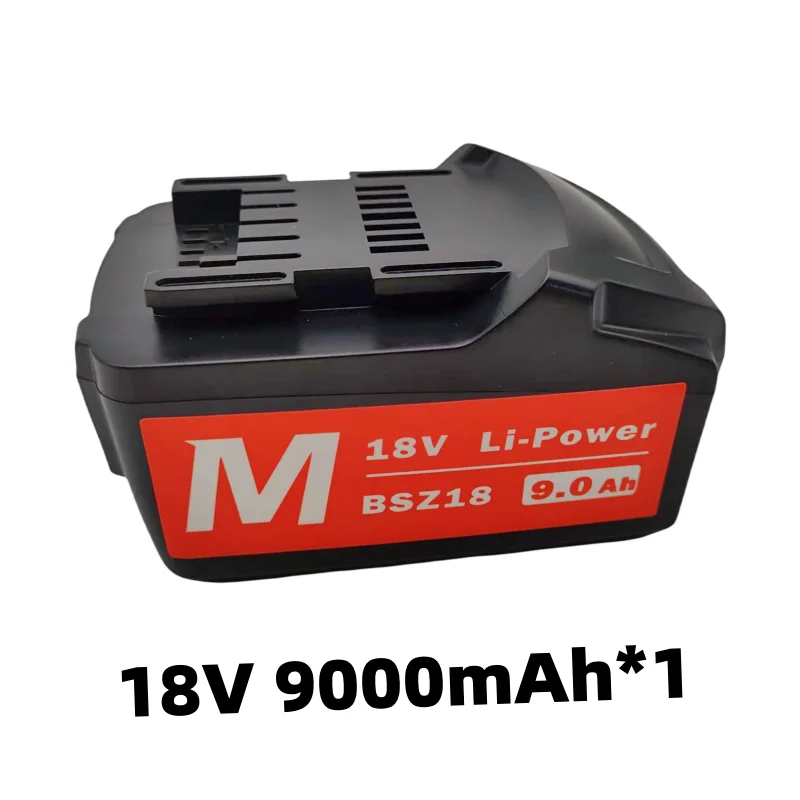 18V 9.0Ah Battery for Metabo Cordless Power Tool Drill Drivers Wrench Hammers for Metabo 18V Battery 9000mah BSZ18 625591000