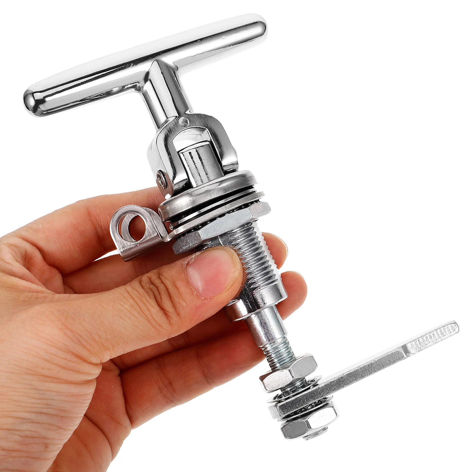 

Folding T Handle Trailer Latch Adjustable Lock for Rv Door Boat Replacement Lock Camper Door Latch Accessories