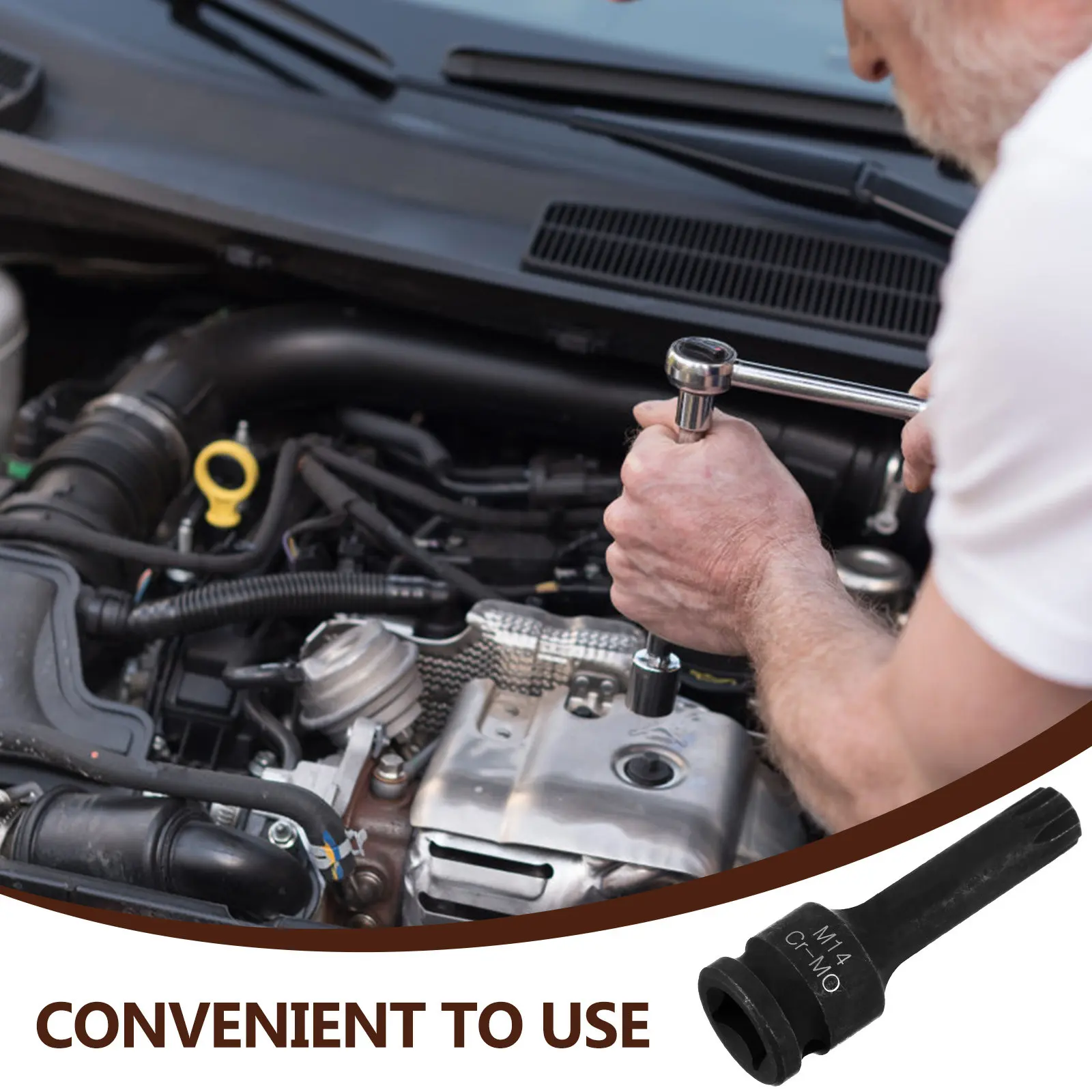 

Nut Driver 1 2 Impact Drill Bit Spline Socket Extended Design Heat Treated High Strength Anti Rust Drill Driver Bit