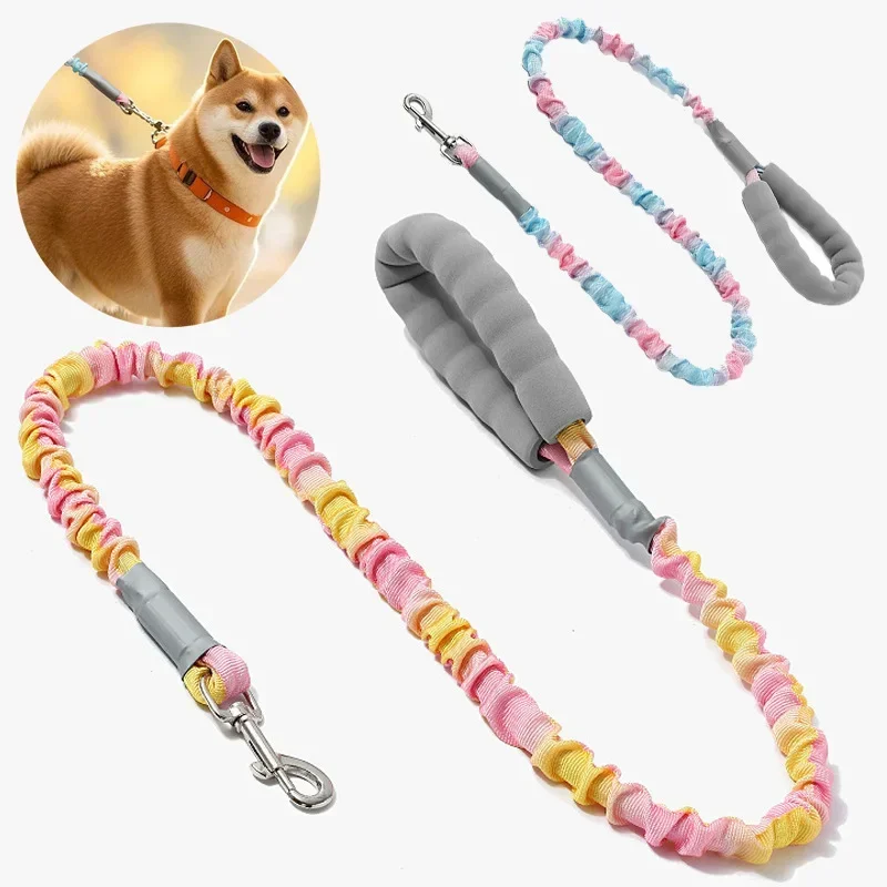 

Pet Supplies custom elastic rope dog leash outdoor explosion-proof pet leash