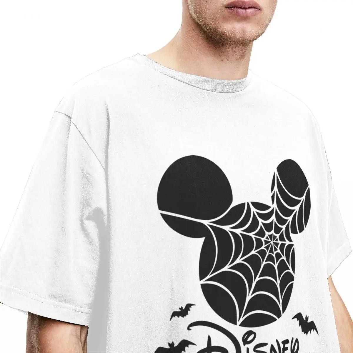 Mickey Mouse Halloween Shirt Merch for Men Women Pure Cotton Casual Tee Shirt Short Sleeve Tops Gift Idea