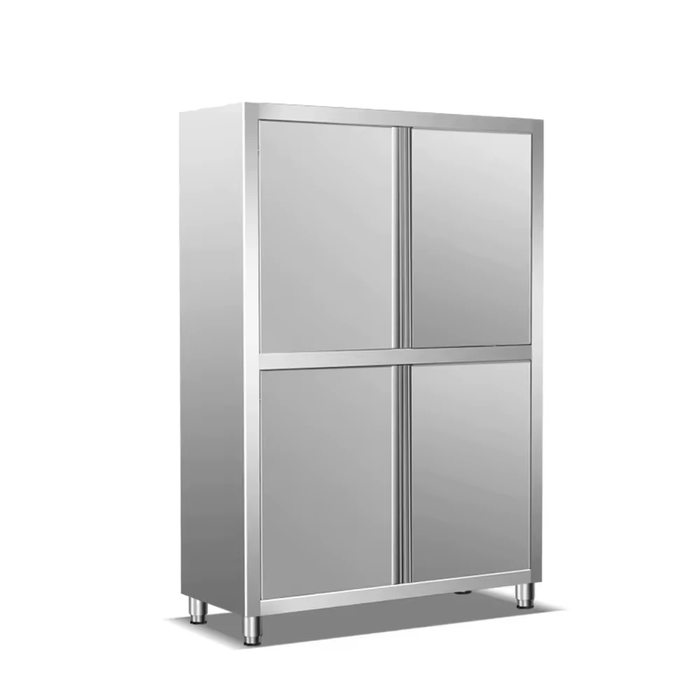 

Industrial Grade Stainless Steel Storage Unit for Restaurant Kitchen and Institutional Use Stainless Steel Four-door Cupboardpro