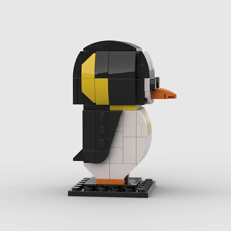 Kreative niedliche kleine Tier Penuins Moc Anime pädagogische Bausteine Ziegel setzt Pinguin Modell Kopf Kinder Spielzeug Weihnachts geschenke