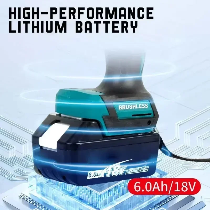 마키타 DTW700 브러시리스 전동 렌치 고토크 18V 무선 드릴 드라이버 충전식 전동 공구 토크 렌치