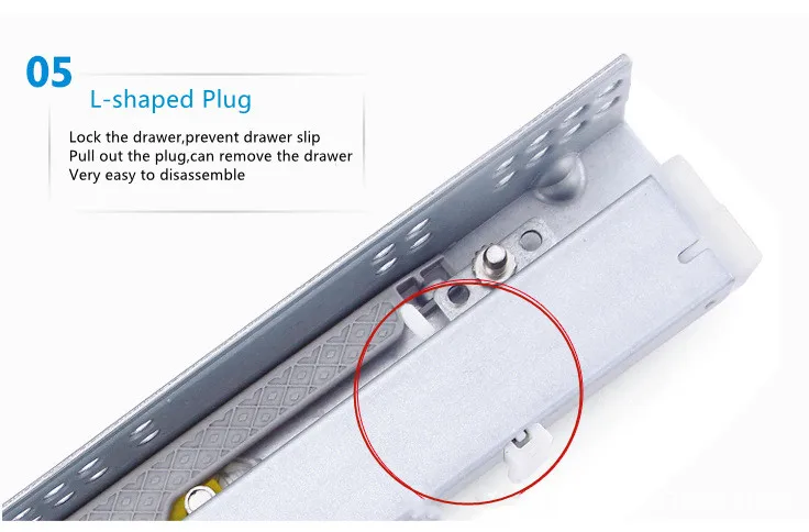 300mm 350mm Length Hidden Bottom Undermount Push Open Soft Close Cabinet Drawer Slides