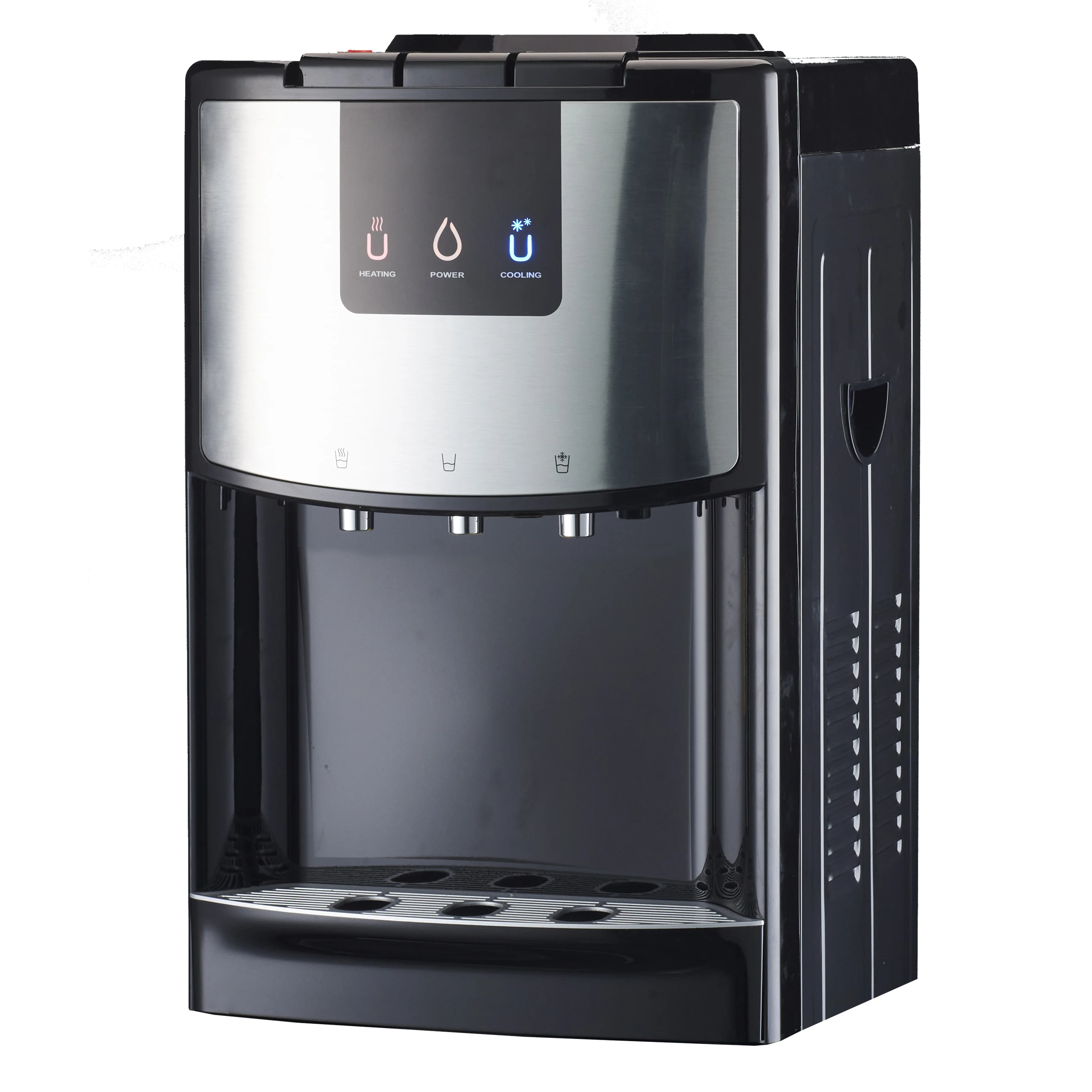 Electric Desktop Compression Refrigeration Hot Cold Water Dispenser LED Screen ABS Plastic Hotel Household Use Easy Installation