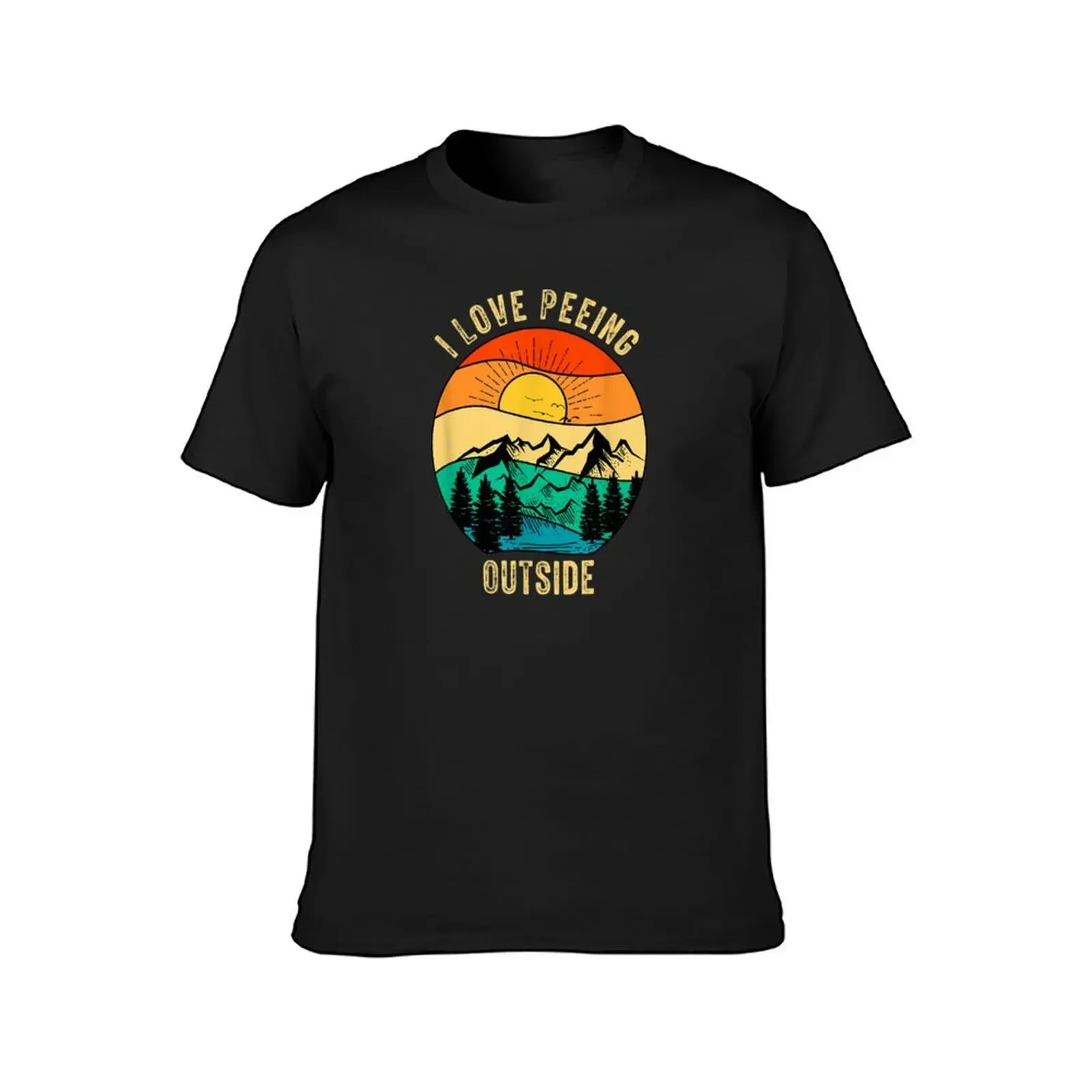 I Love Peeing Outside camping funny T-Shirt graphics cute clothes outfits for men