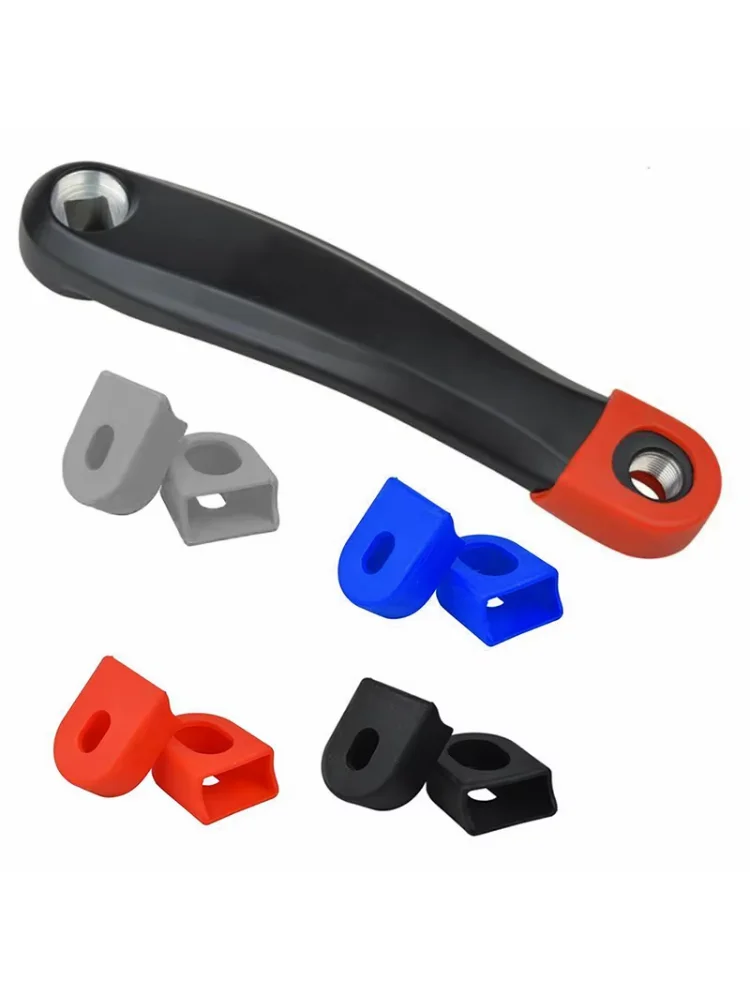 2Pcs Bicycle Crankset Crank Cover Protection Silicone Protector Sleeve For Bicycle Crank S Of Various Sizes Bicycle Accessories
