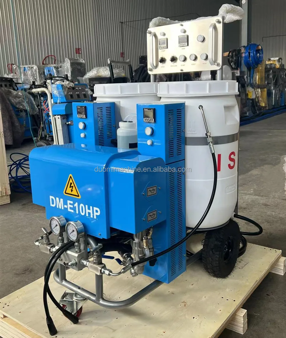 DM-E10HP Portable Polyurea Spray Foam Machine Polyurethane PU Sprayer for Wall and Roof Insulation Waterproof Spraying