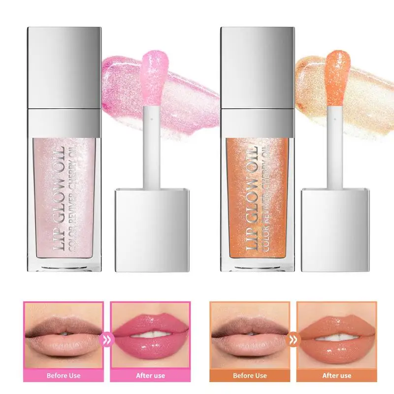 1pc Crystal Jelly Lip Grow Oil For Lipstick Lip Oil Hydrating Lip Serum Tint Lips Care Makeup Cosmetic