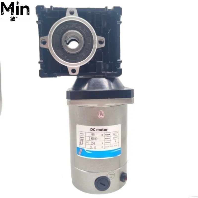 200W 12V 24V High Variable Speed DC Worm Gear Motor with Speed Reducer for Industrial Automation Equipment