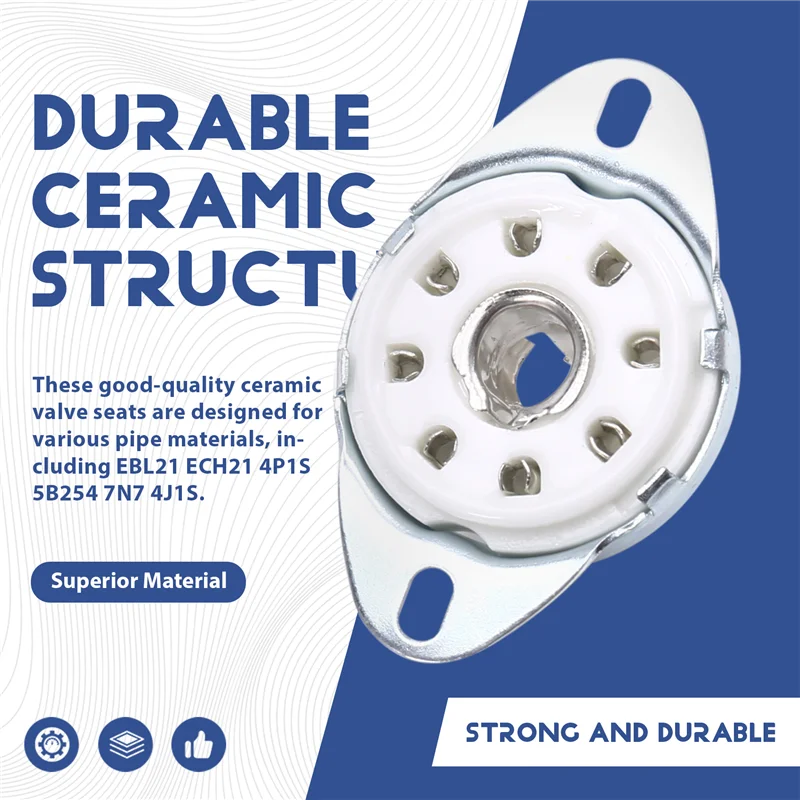 AA60-10Pcs EBL21 ECH21 4P1S 5B254 7N7 4J1S 용 8PIN K8A 8진 튜브 소켓 밸브베이스