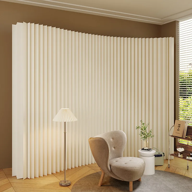 Room Divider Screen Office Hallway Partition Separator Paper Folding Wall Easy Self Assembly Live Stream Background