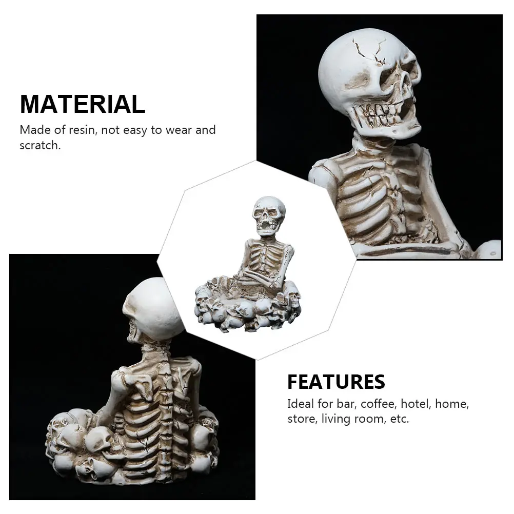 

Skull Ashtray Decor Decoration Home Spooky ​​skull Decorative Small Unique