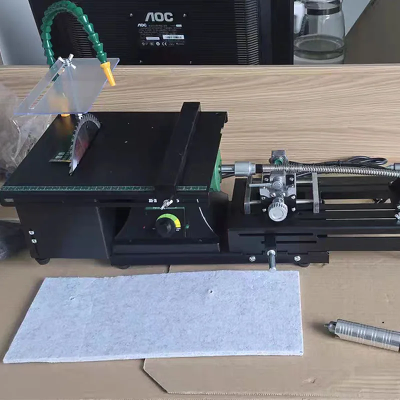 High Power Table Grinder Multifunctional Desktop Polishing Machine Jade Emerald Cutting Engraving Punching All-In-One Machine